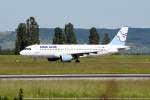Ein Airbus A-320-211 von Aigle Azur mit der Kennung F-GJVF aufgenommen am 05.06.2010 auf dem Flughafen EuroAirport Basel-M�hlhausen-Freiburg